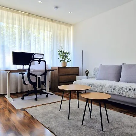Apartmán Large Cozy With Balcony And Kitchen At Pasing