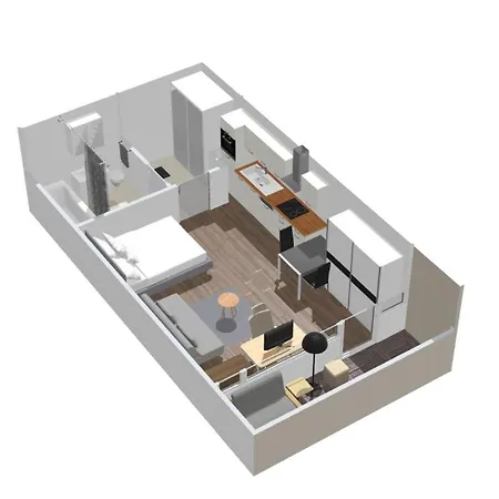 Large Cozy With Balcony And Kitchen At Pasing *